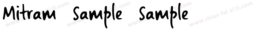 Mitram   Sample   Sample字体转换